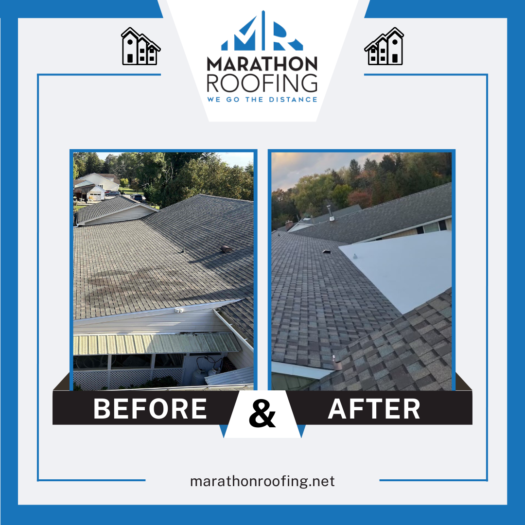 Roof Remodeling Project: Before & After - Marathon Roofing